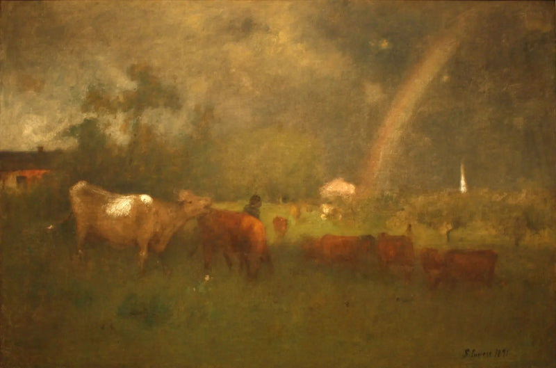 Averse sul fiume Delaware - George Inness