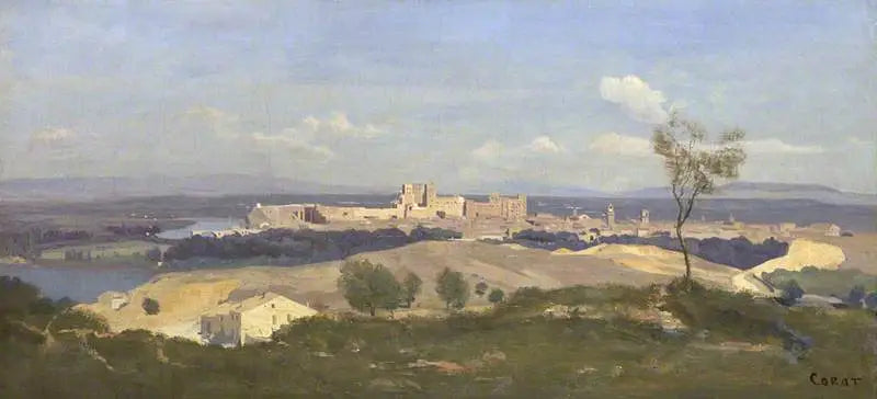 Avignone, vista di Viileneuve-lès-Avignon - Jean-Baptiste Camille Corot