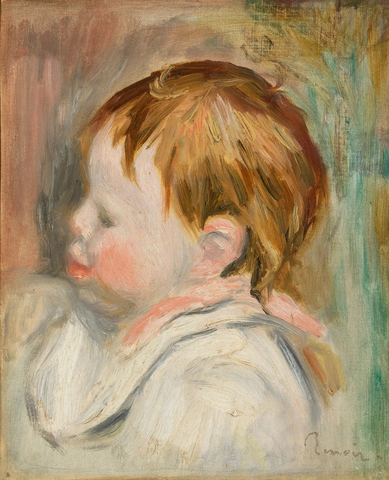Testa di bambino (Profilo a sinistra) - Pierre-Auguste Renoir