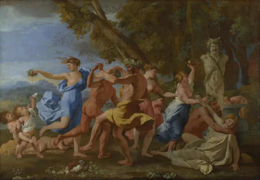Bacchanale davanti un termine - Nicolas Poussin