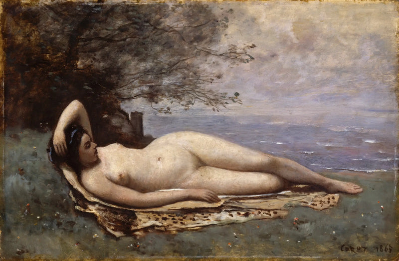 Bacchante sul mare - Jean-Baptiste Camille Corot