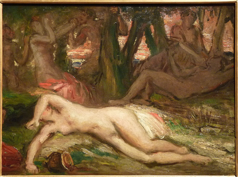 Bacchante e satiri - Théodore Chassériau