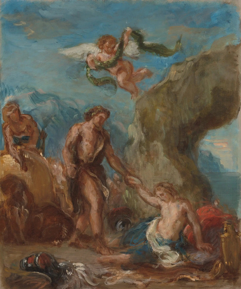 Bacco e Arianna (Schizzo per « L'Autunno » delle « Quattro Stagioni ») - Eugène Delacroix