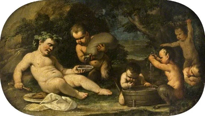 Bacchus e le fauni neonati - Luca Giordano