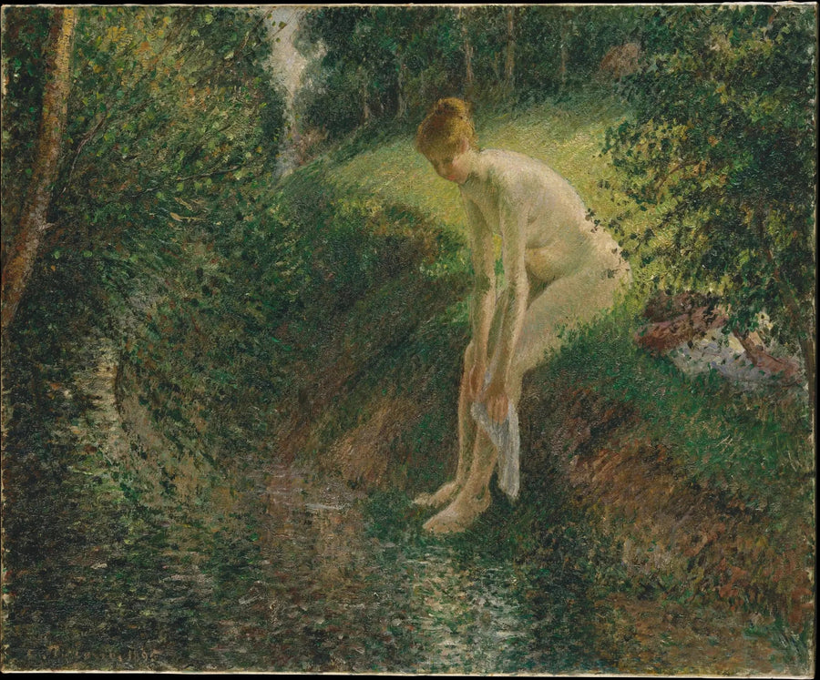 Nuotatore nei boschi - Camille Pissarro