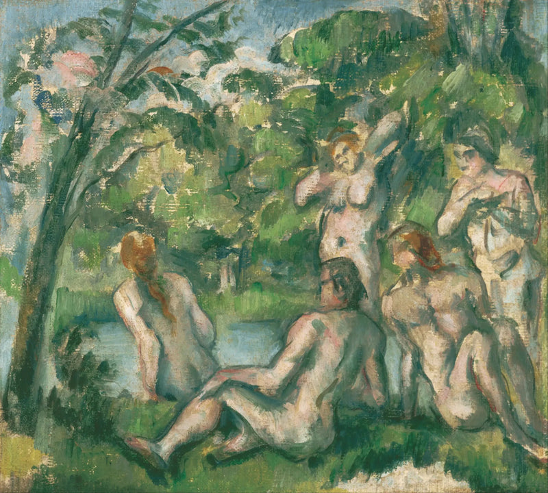 Bagnanti e bagnanti - Paul Cézanne