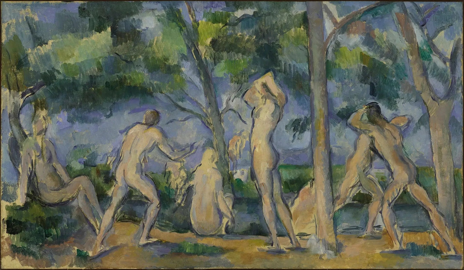 Baigneurs - Paul Cézanne image 1 reproduction de peinture à l’huile