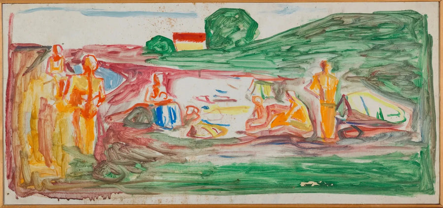 Bagnanti sulla spiaggia - Edvard Munch