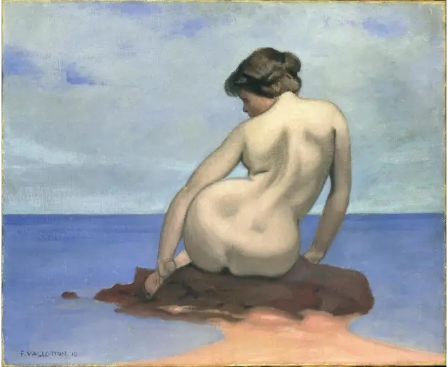 Bagnante seduta su una roccia - Félix Vallotton
