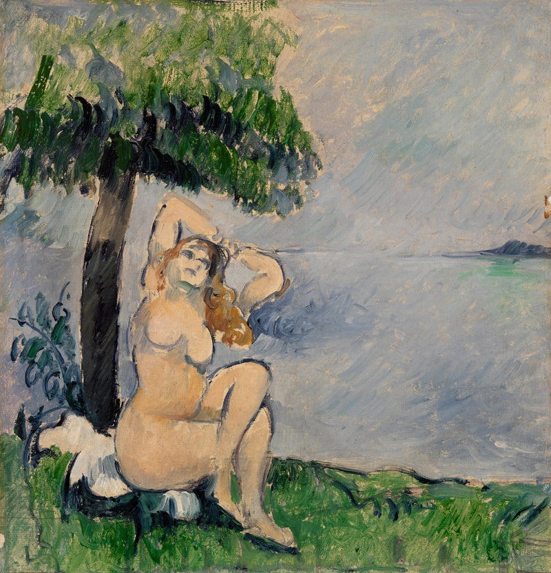 Bagnante al bordo del mare - Paul Cézanne