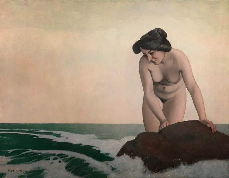 Bagnante sulla roccia - Félix Vallotton