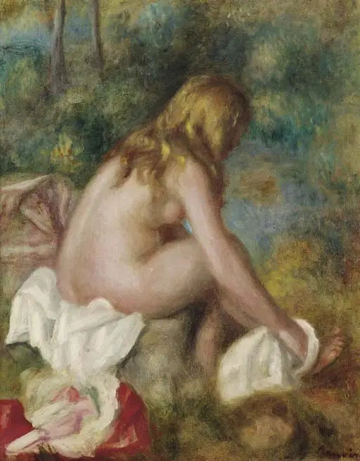 Bagnante, nuda seduta - Pierre-Auguste Renoir