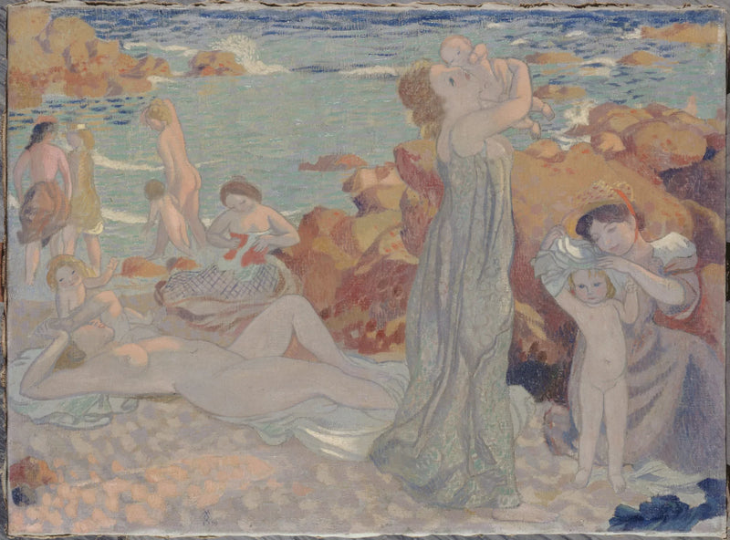 Bagni, spiaggia di Pouldu - Maurice Denis
