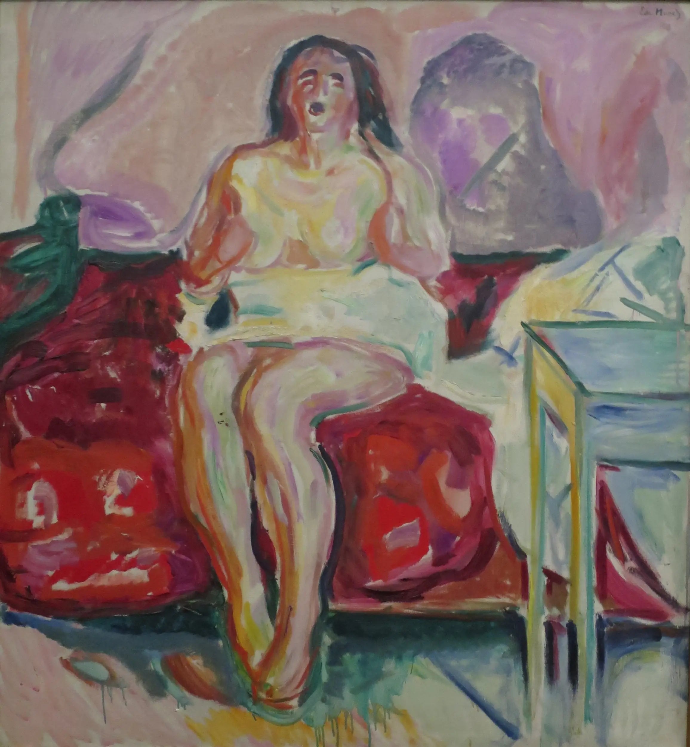 Reproduction du tableau « Baillement matinal - Edvard Munch » par Alpha Reproduction en peinture à l’huile