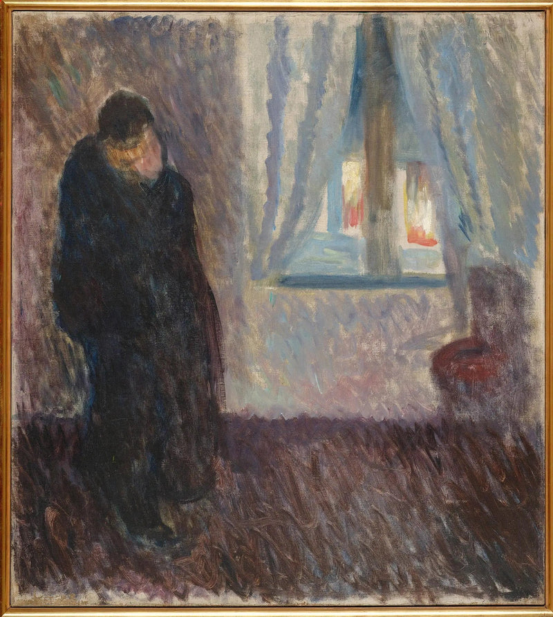 Bacio vicino alla finestra - Edvard Munch