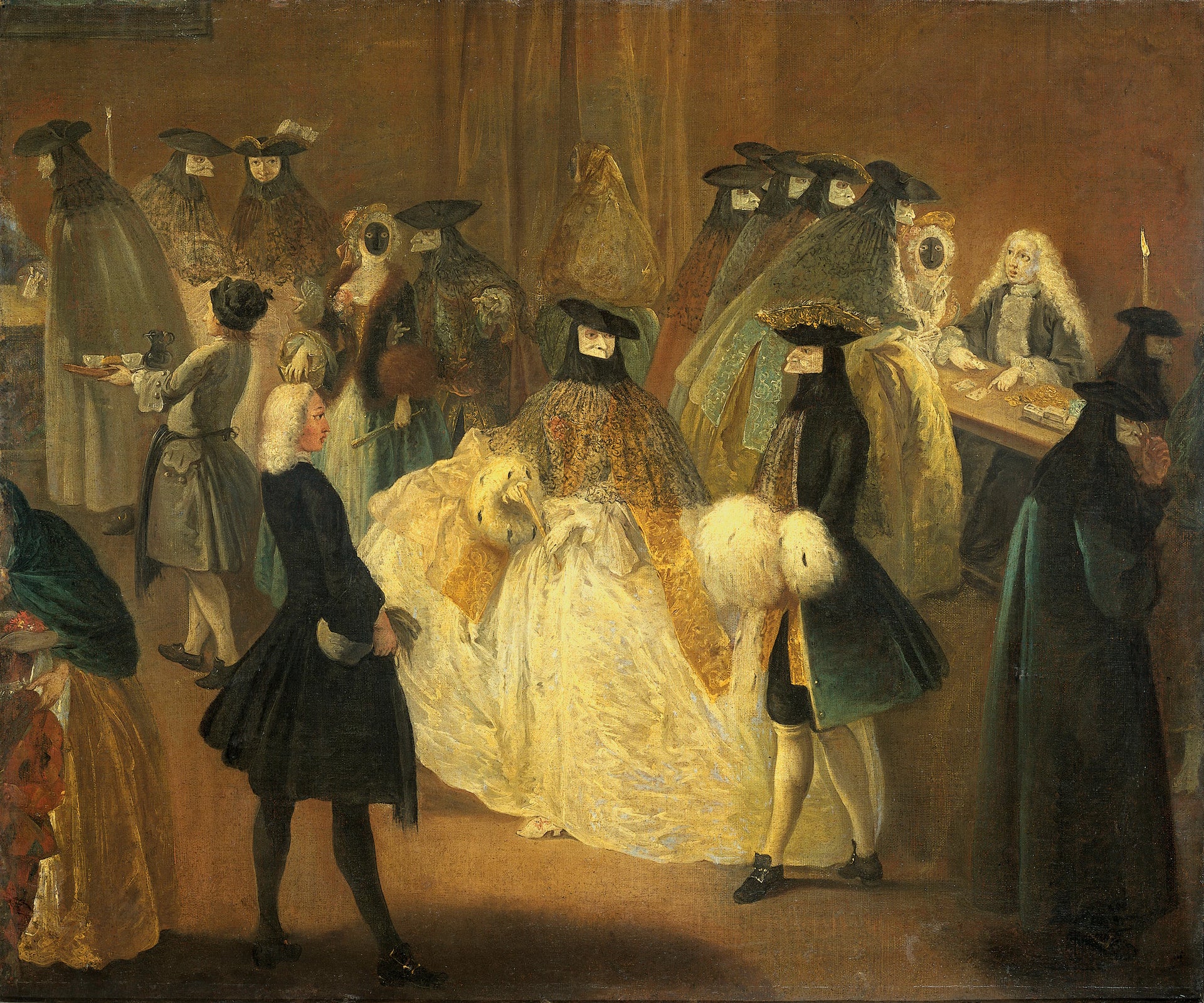 Le banc de jeu (Il ridotto) - Artiste inconnu du Rijksmuseum
