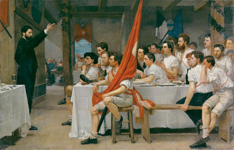 Banquet des ginnasti - Ferdinand Hodler