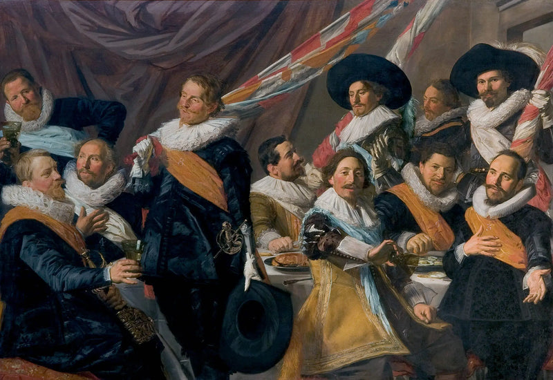 Banquet des officiers du corps des archers de Saint-George, Haarlem 1627 - Frans Hals