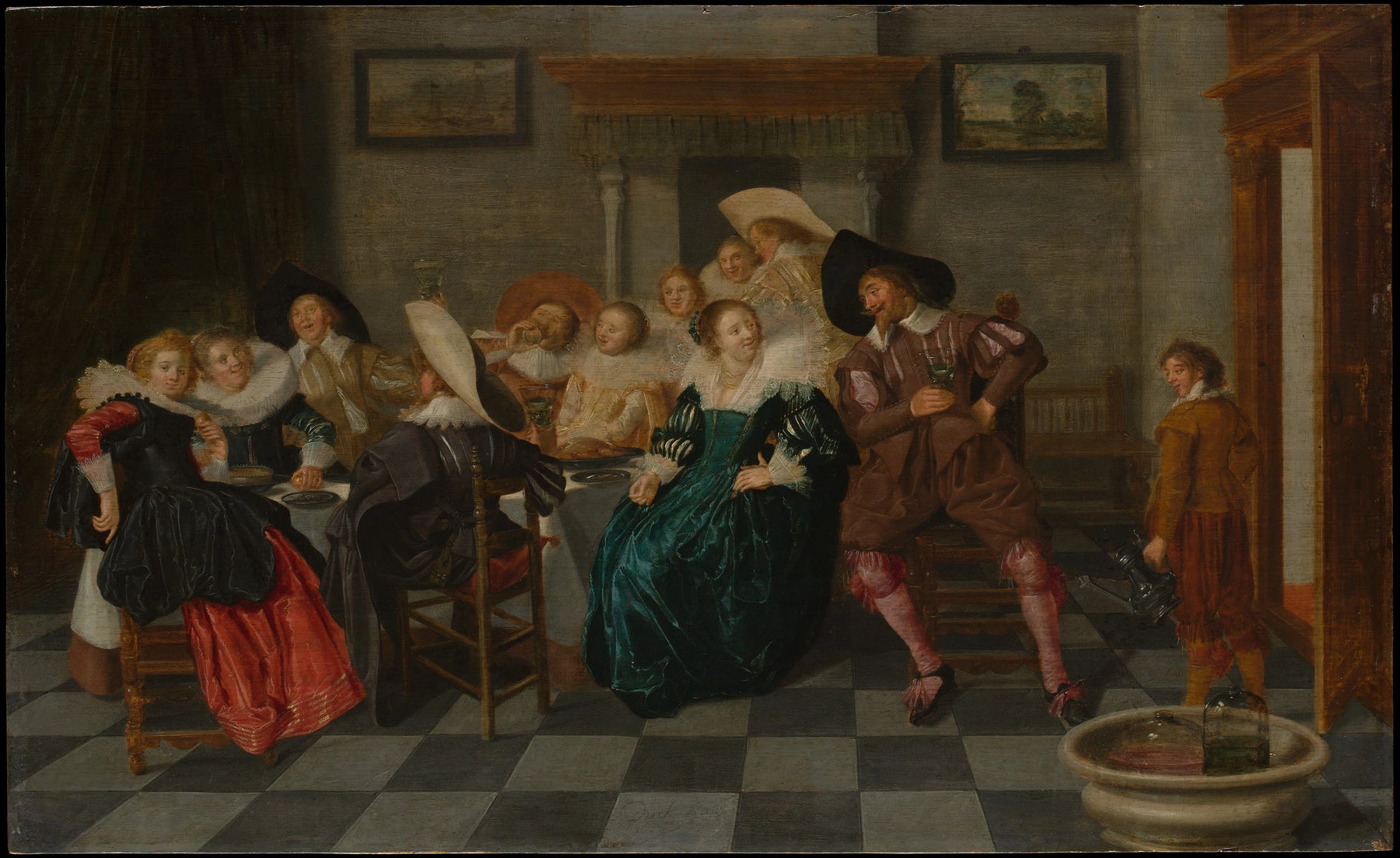 Un banquet - Dirck Hals