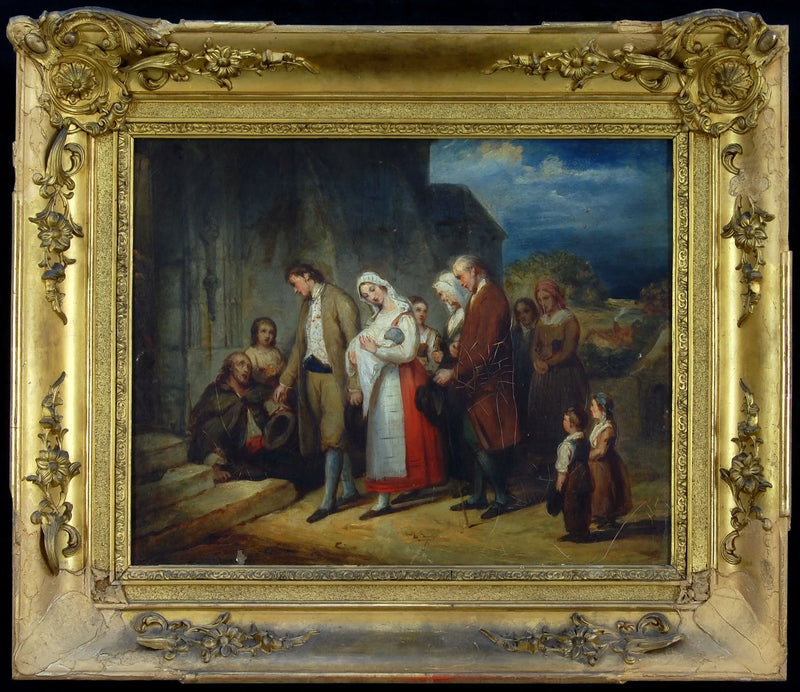 Battesimo nel villaggio - Ary Scheffer