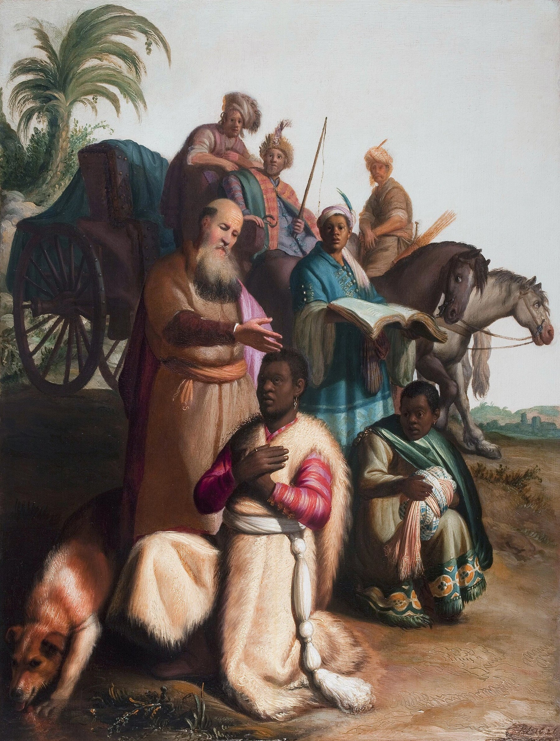 Le Baptême de l’eunuque — Rembrandt