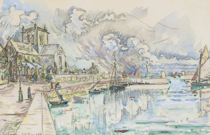 Barfleur, il porto - Paul Signac