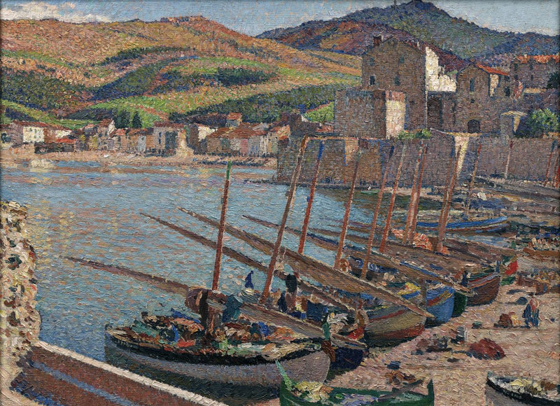 Barche a Collioure - Henri-Jean Guillaume Martin