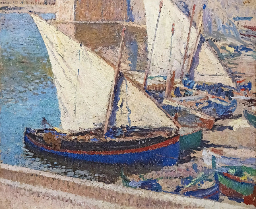 Barche da pesca a Collioure - Henri-Jean Guillaume Martin
