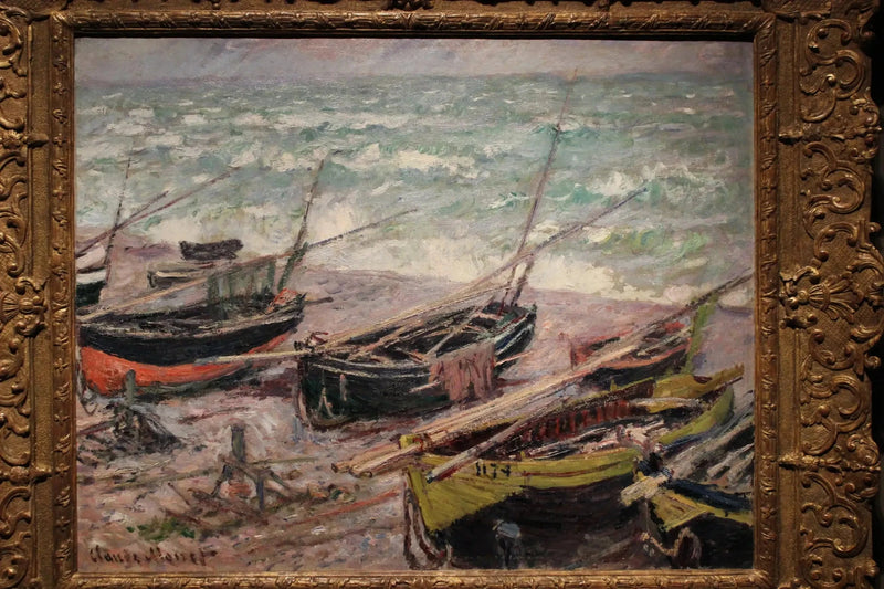 Barche da pesca in Étretat W1028 - Claude Monet