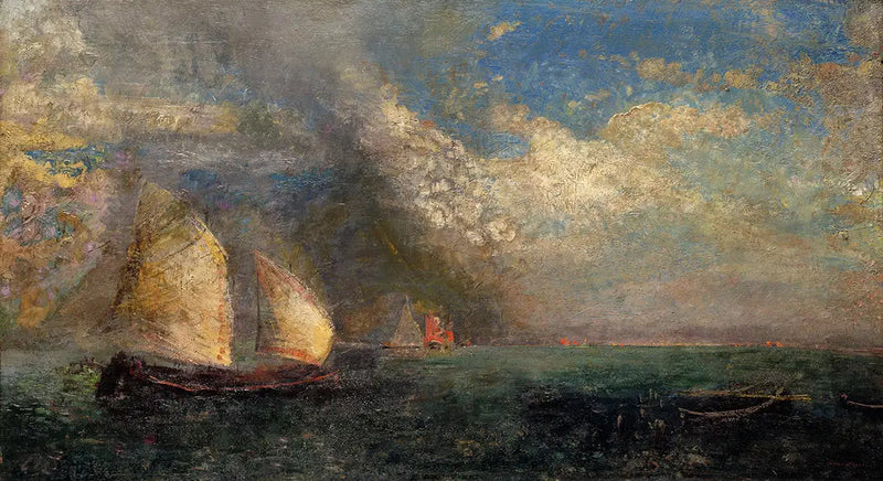Barche. Ricordo di Venezia - Odilon Redon