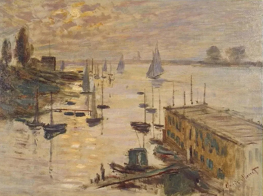 Il Bacino di Argenteuil visto dal ponte stradale W334 - Claude Monet