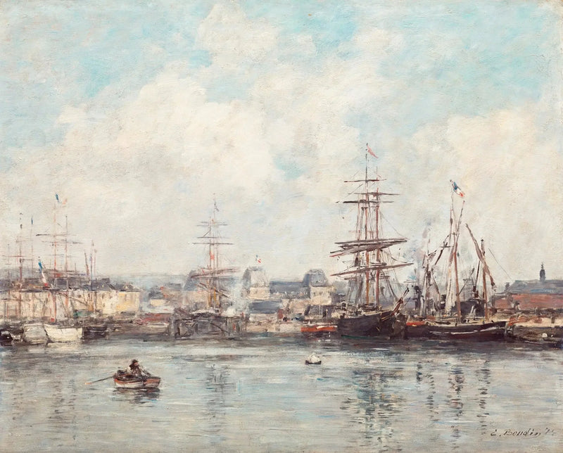 Bacino Casimir Delavigne ad Havre - Eugène Boudin