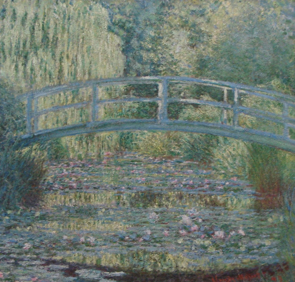 Photographie réelle du Bassin aux nymphéas, harmonie verte exposé au Musée d’Orsay – Claude Monet W1515