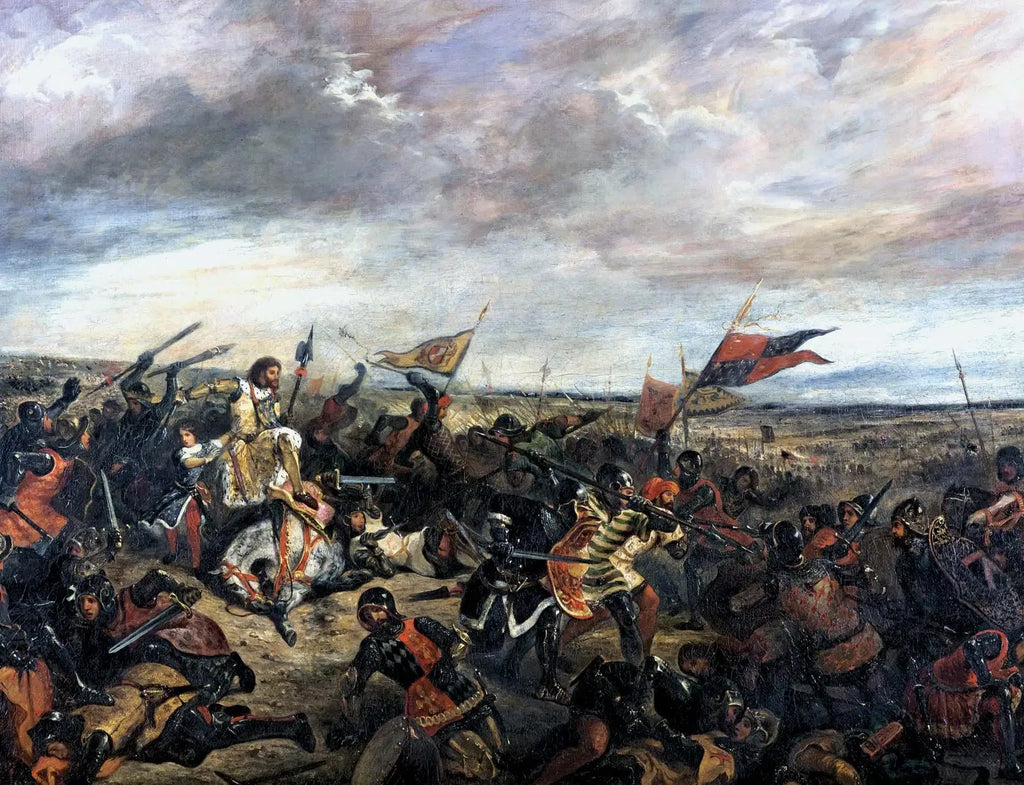 Bataille de Poitiers - Eugène Delacroix image 1 copie peinte à la main à l’huile
