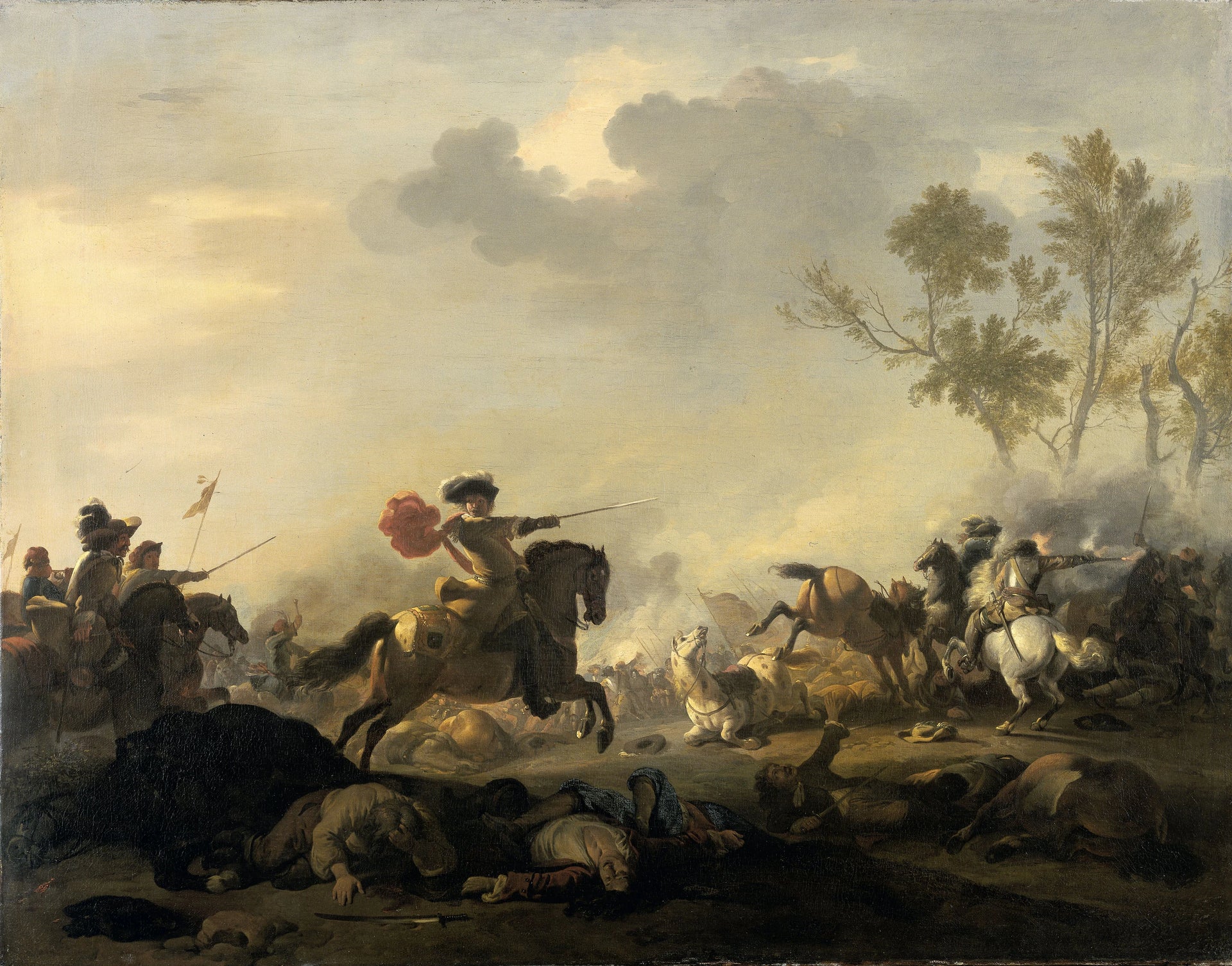 Bataille équestre - Jan Van Huchtenburg