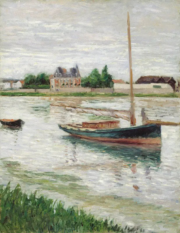Barca all'ancora sulla Senna, Argenteuil - Gustave Caillebotte