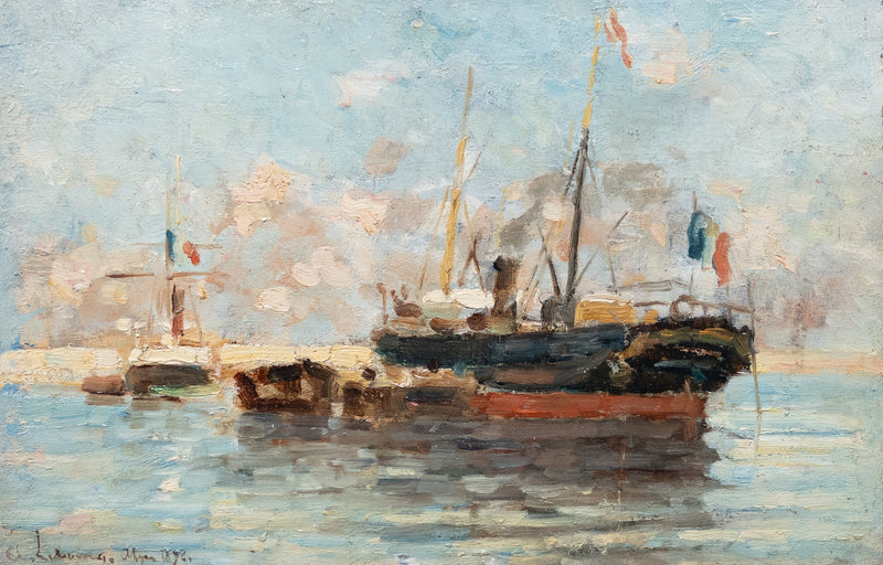 Piroscafo, porto di Algeri - Albert Lebourg