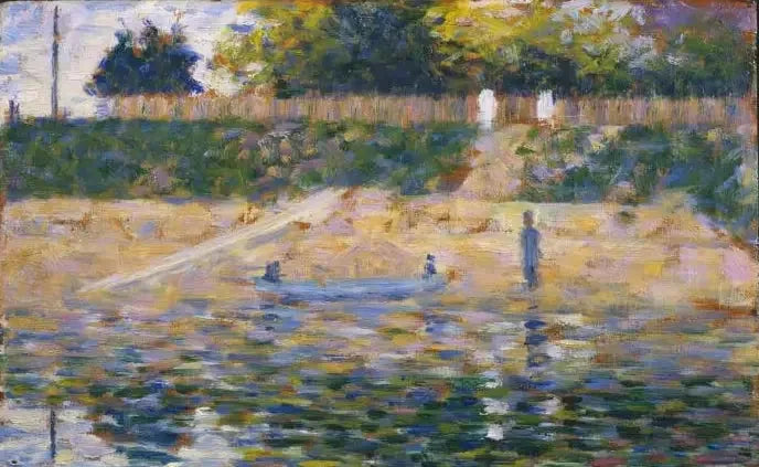 Barca sulla riva, Asnières - Georges Seurat
