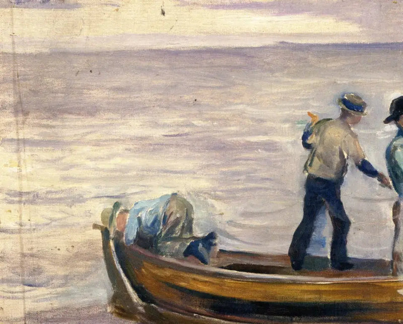 Barca con tre ragazzi - Edvard Munch