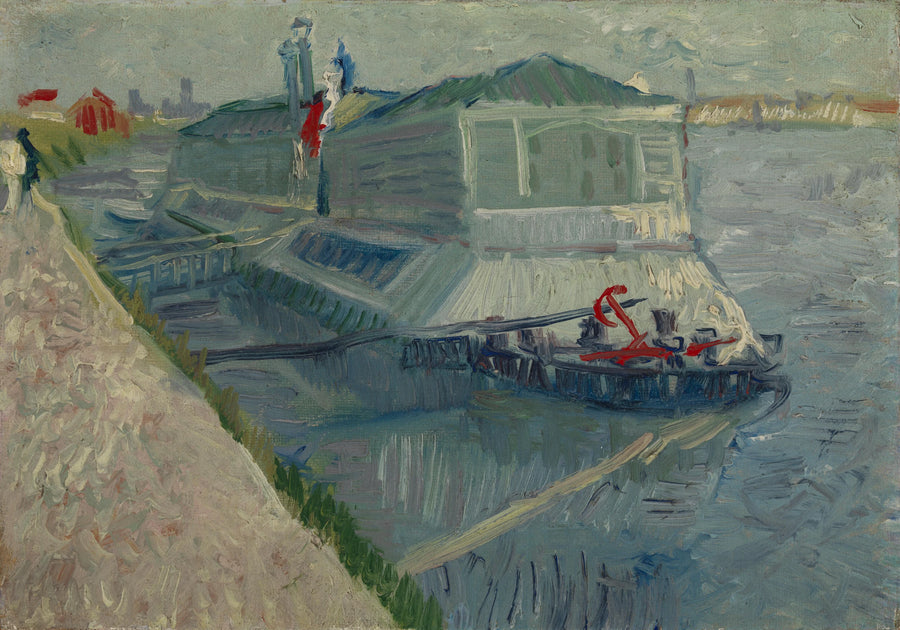 La barca-lavanderia sulla Senna ad Asnières - Vincent van Gogh