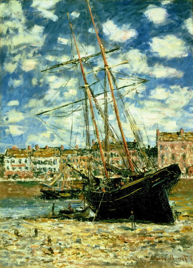 Barca sdraiata a bassa marea - Claude Monet