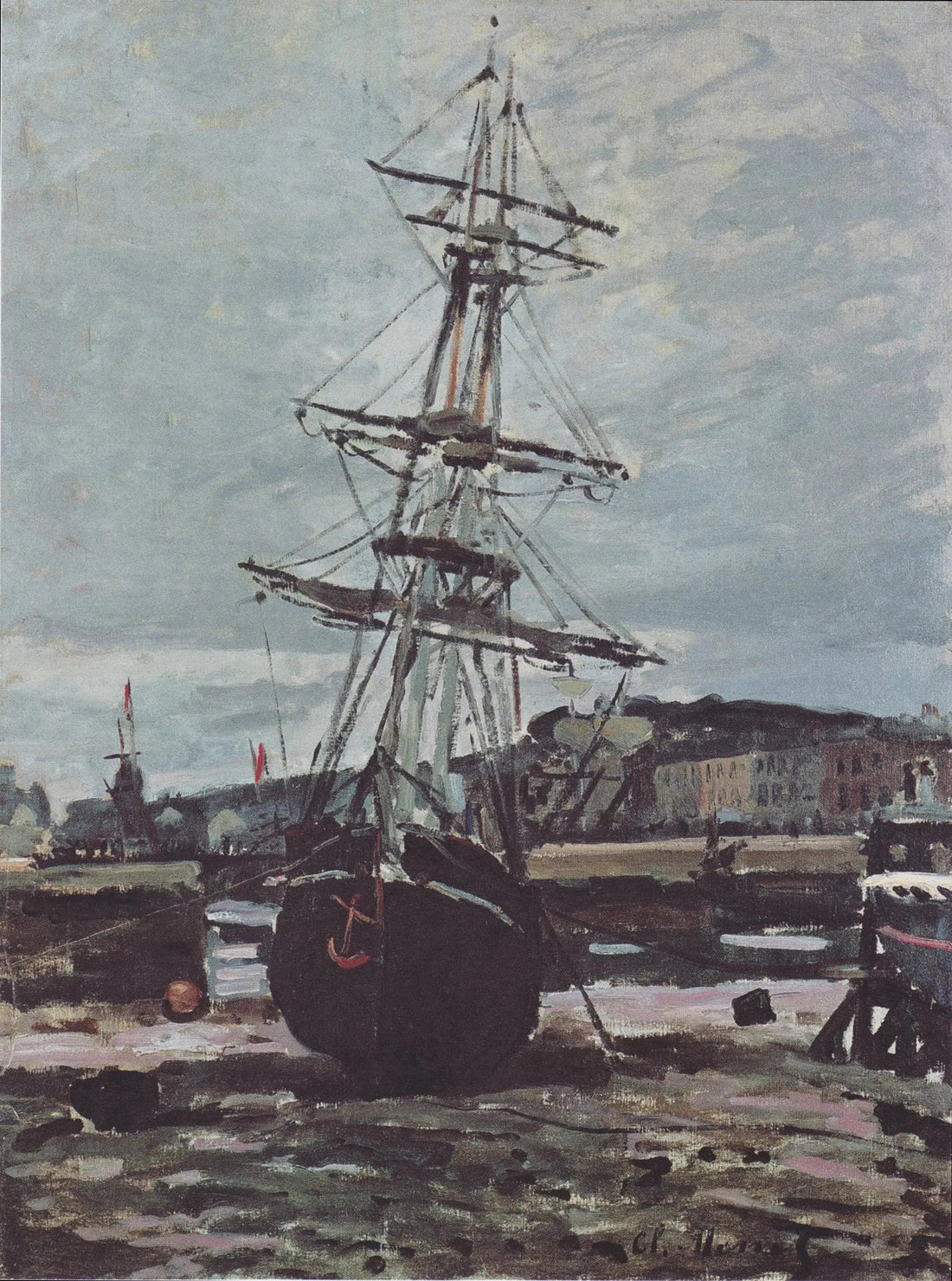 Barca arenata a Fécamp - Claude Monet