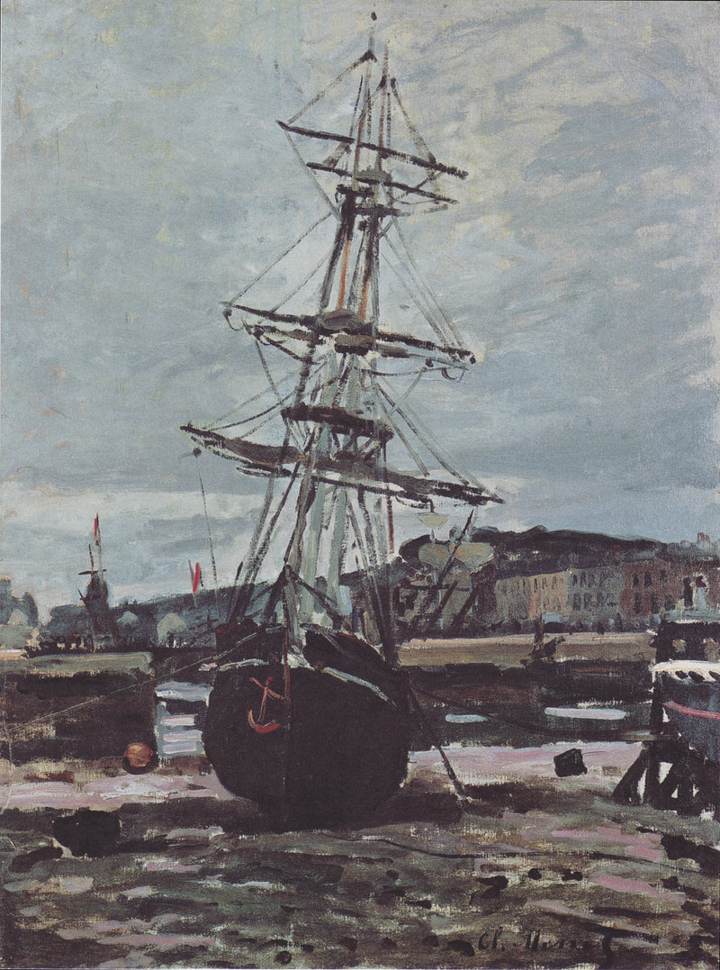 Barca incagliata al Fécamp W118 - Claude Monet