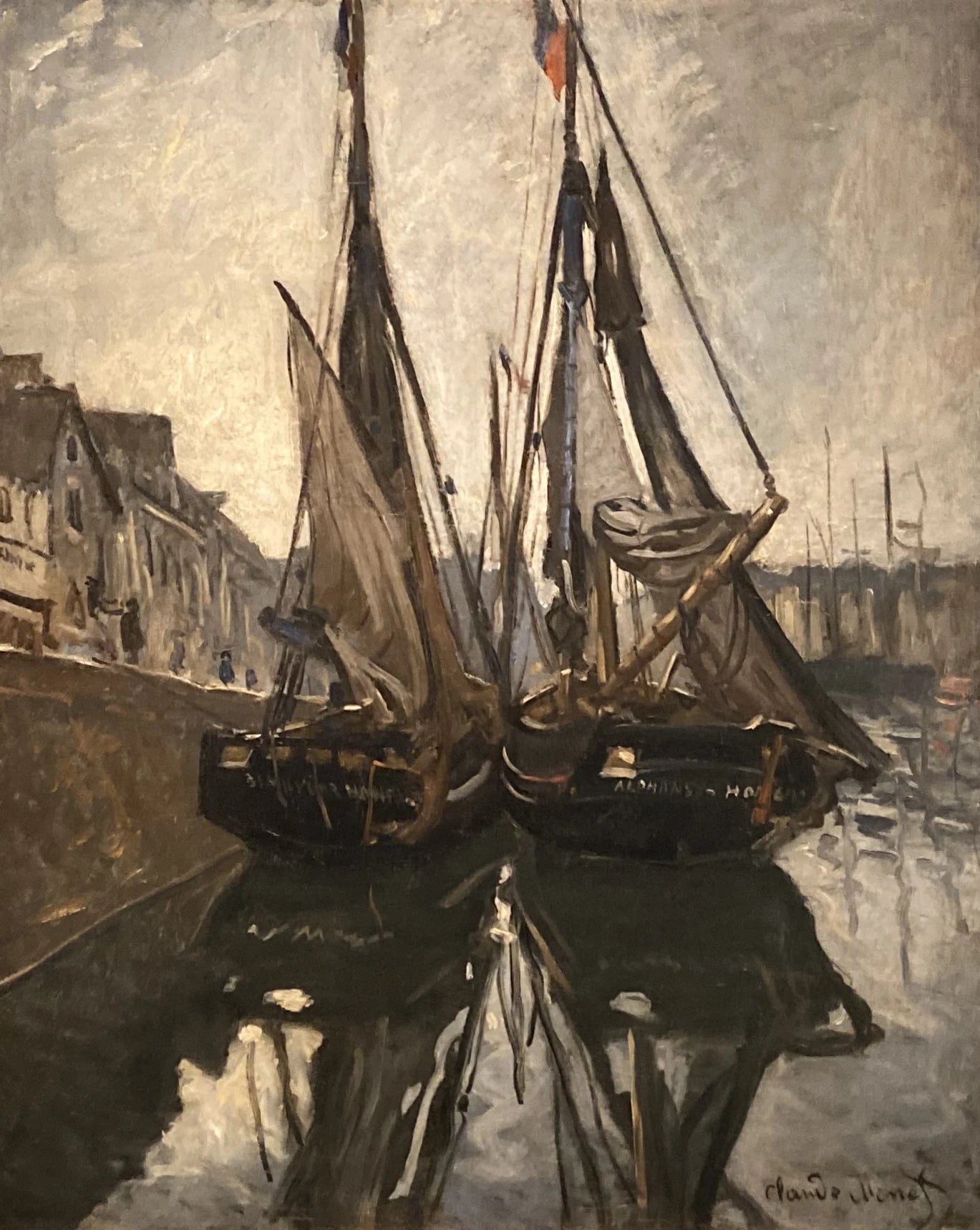 Bateau de pêche à Honfleur W116 par Claude Monet, 1868, Museu Calouste Gulbenkian