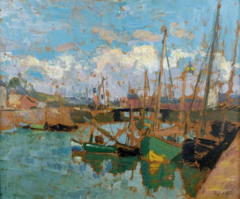 Bateaux al porto - Robert Antoine Pinchon