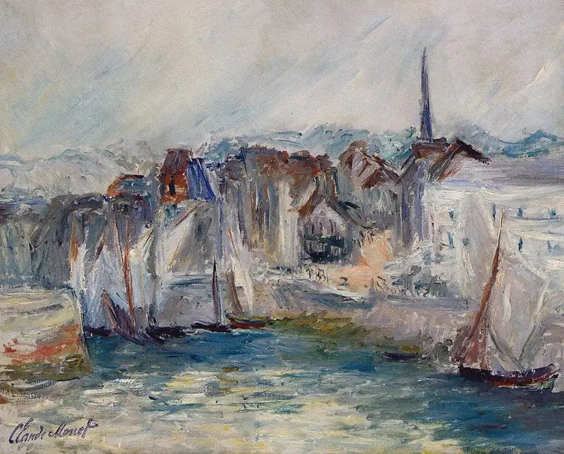 Barche nel porto di Honfleur - Claude Monet
