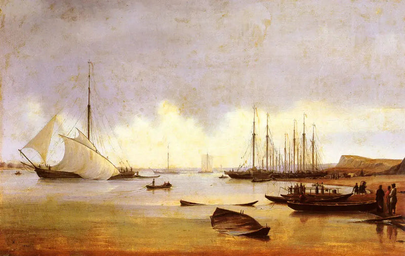 Bateaux da pesca al largo di una banchina - Alexandre Ivanov