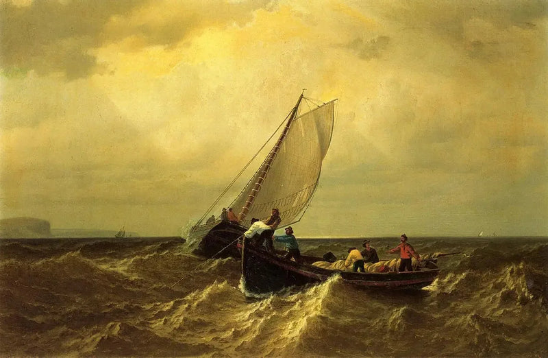 Bateaux da pesca nella baia di Fundy - William Bradford