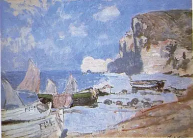 Barche da pesca, Étretat - Claude Monet