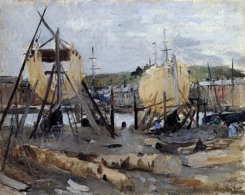 Barche in costruzione - Berthe Morisot